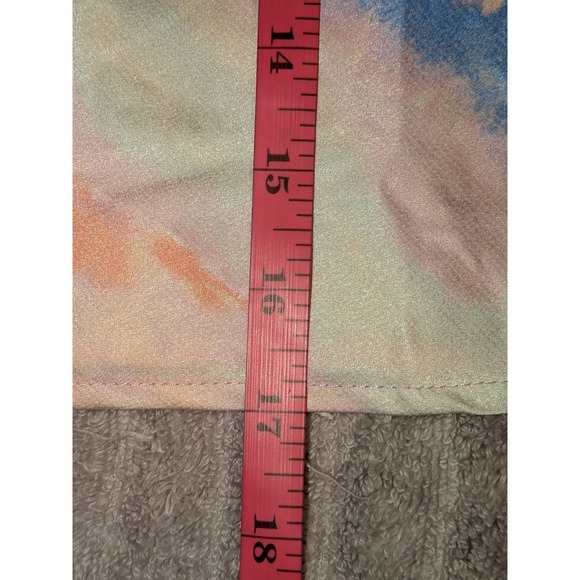 Forever 21 Cami Top Cream Multi Tie Dye‎ Sleeveless Crop Top S NWT - Picture 7 of 9